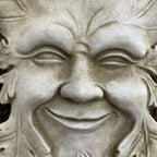 Stone Smiling Greenman Wall Plaque