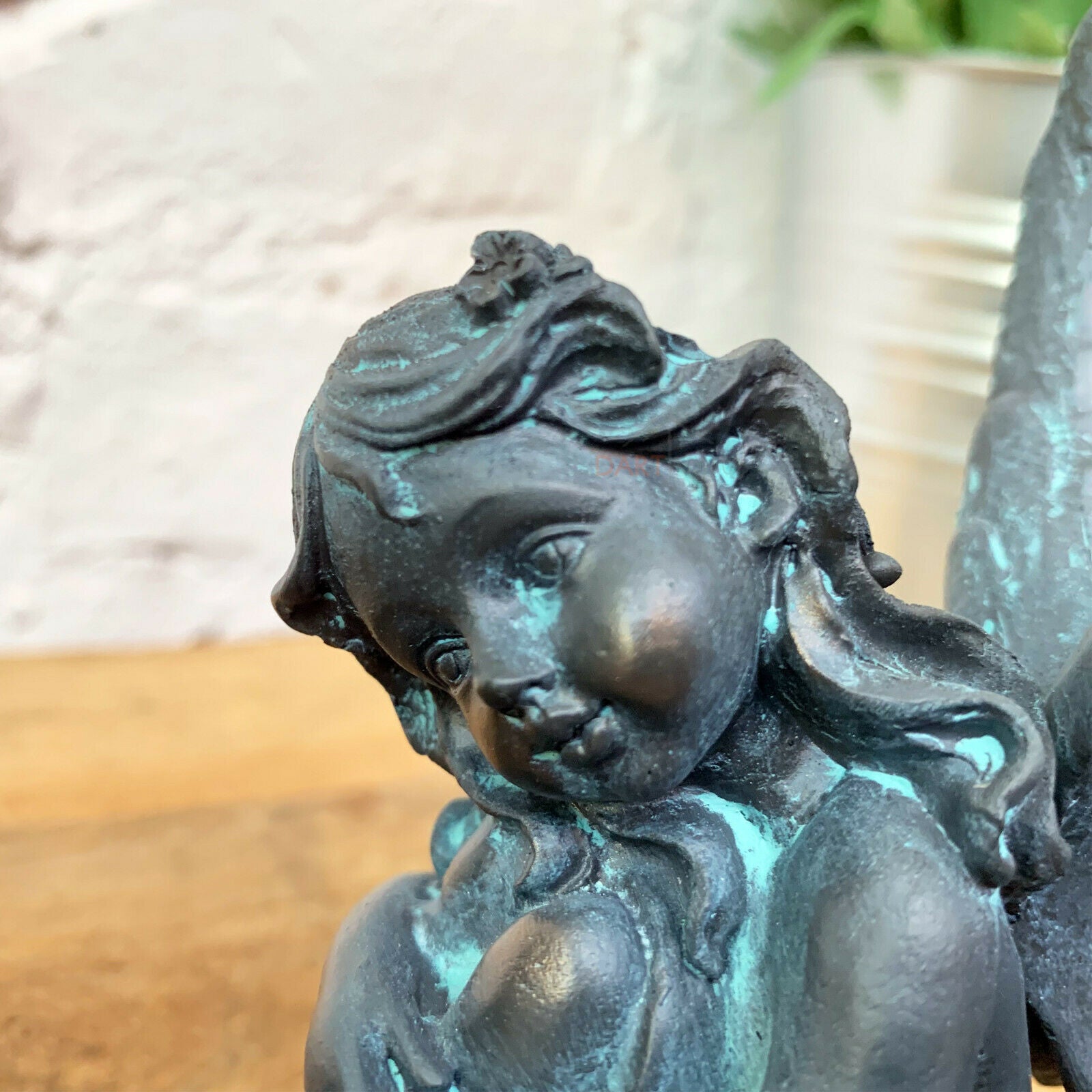 Set Of 2 Bronze Resin Fairies