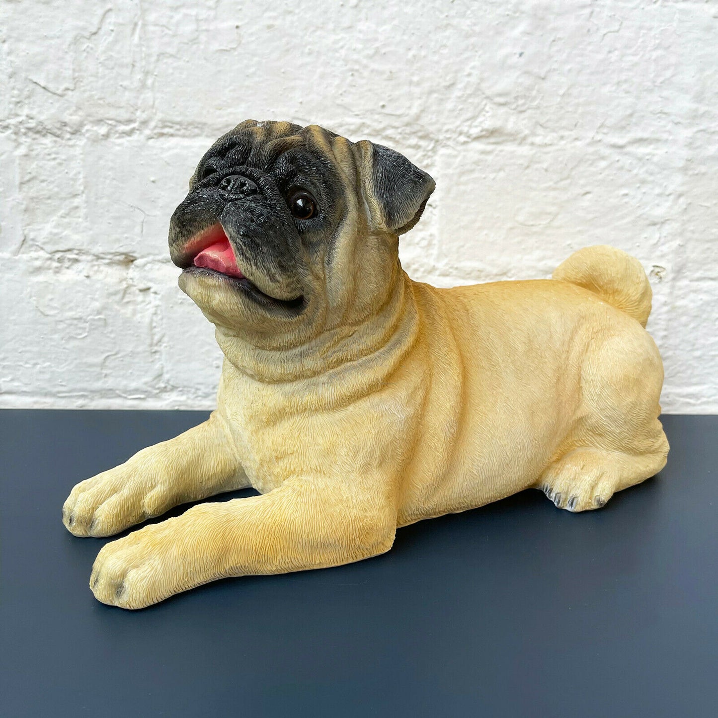 Laying Pug Dog Ornament