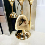 5pc Brass Fire Tool English Companion Set 15.5"