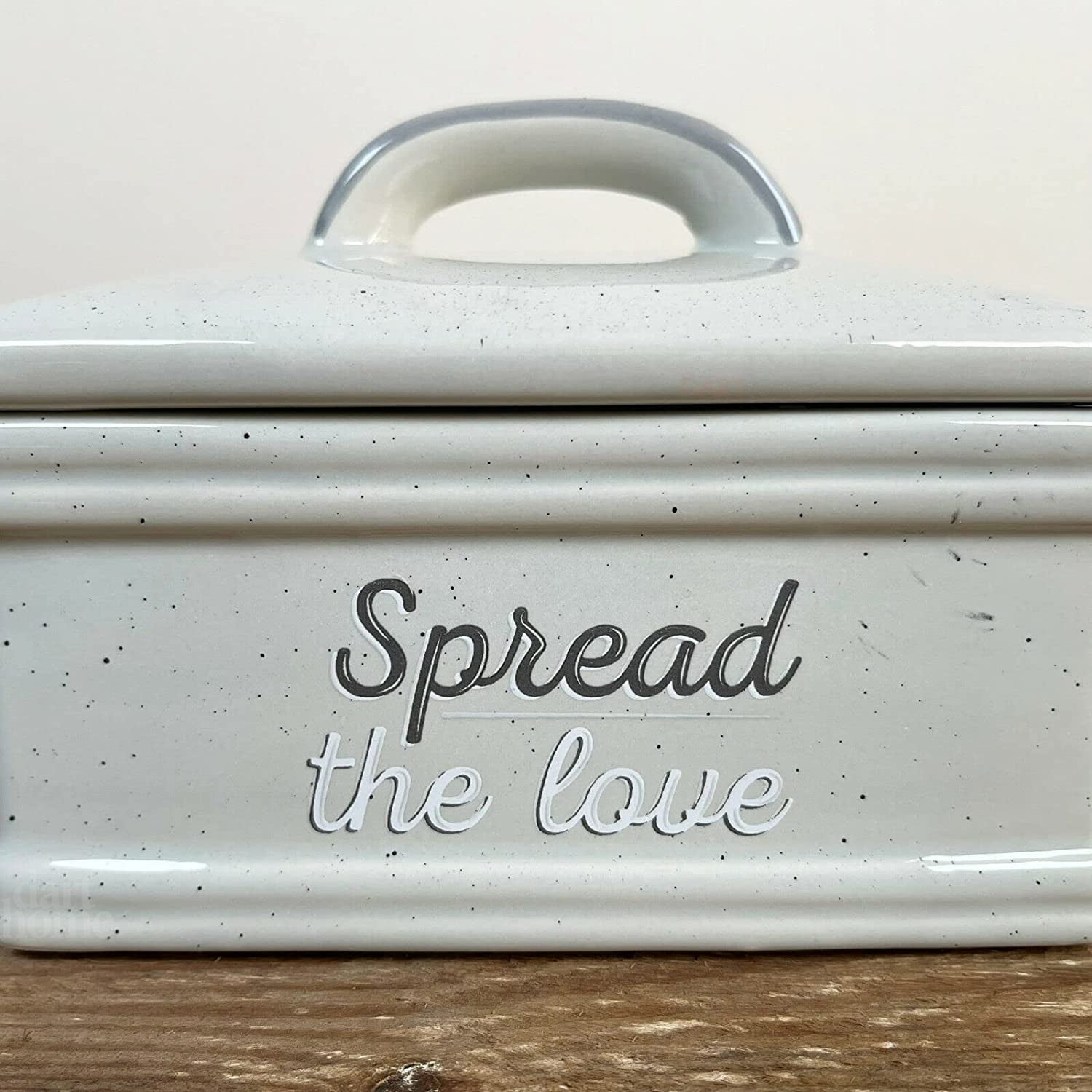 Speckled Spread The Love Butter Dish