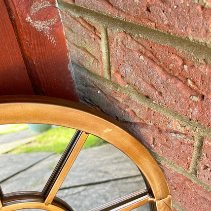 Copper Arched Garden Wall Mirror