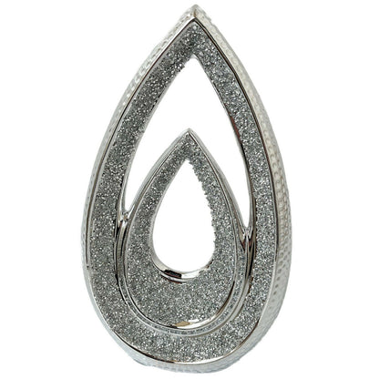 Diamante Double Tear Drop Ornament