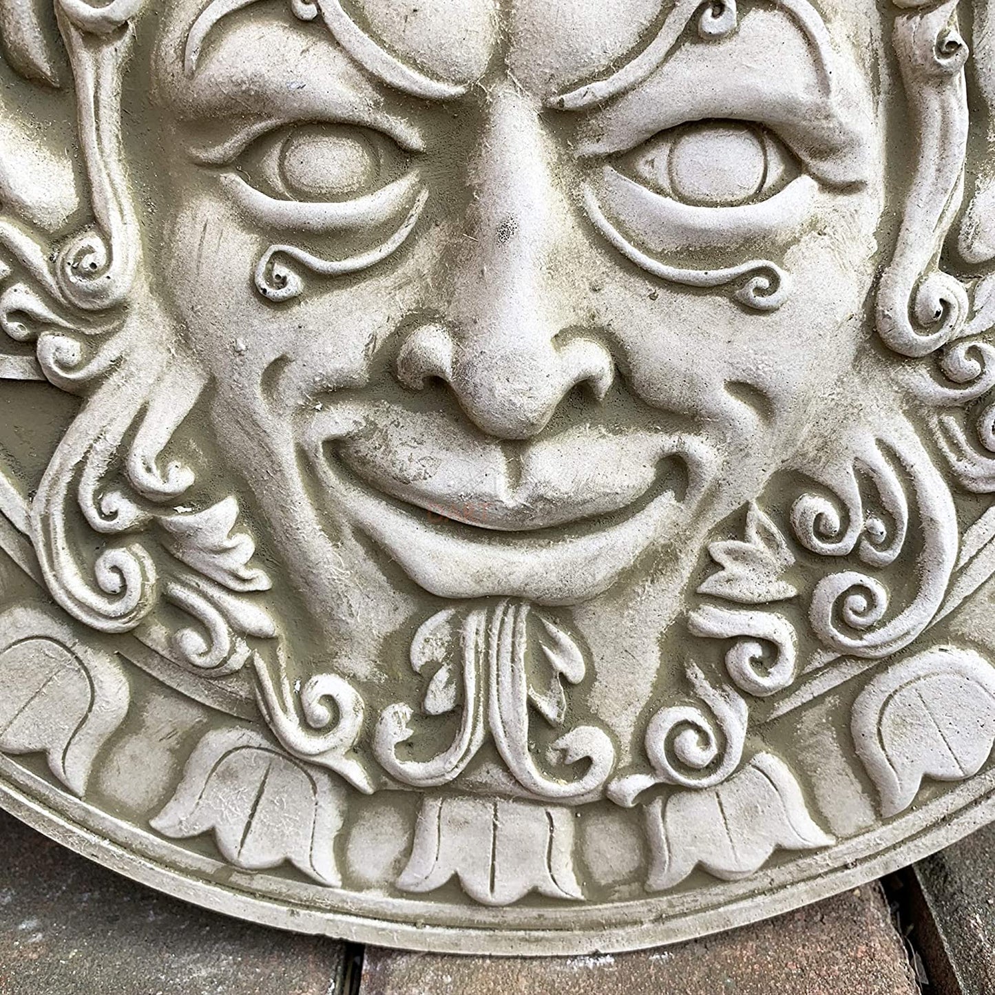 Stone Wiccan Face Wall Plaque