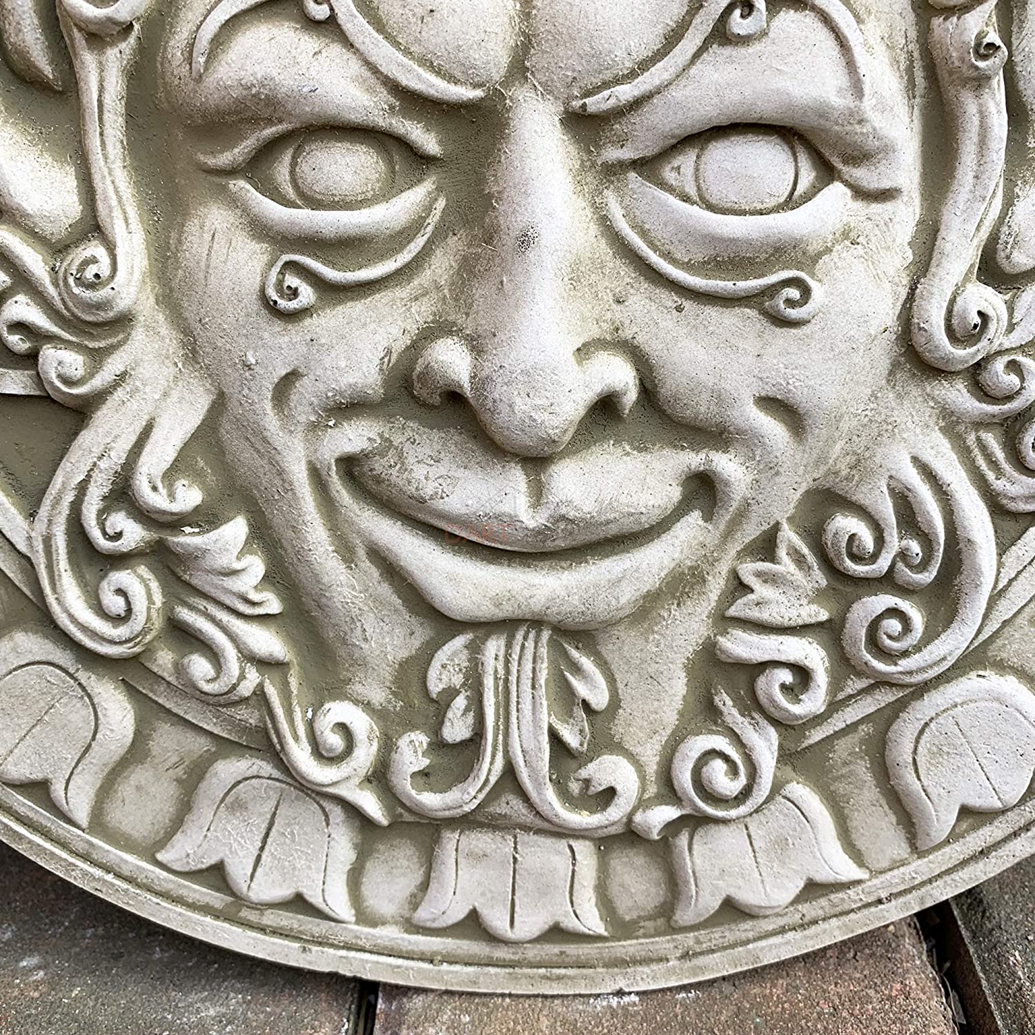 Stone Wiccan Face Wall Plaque