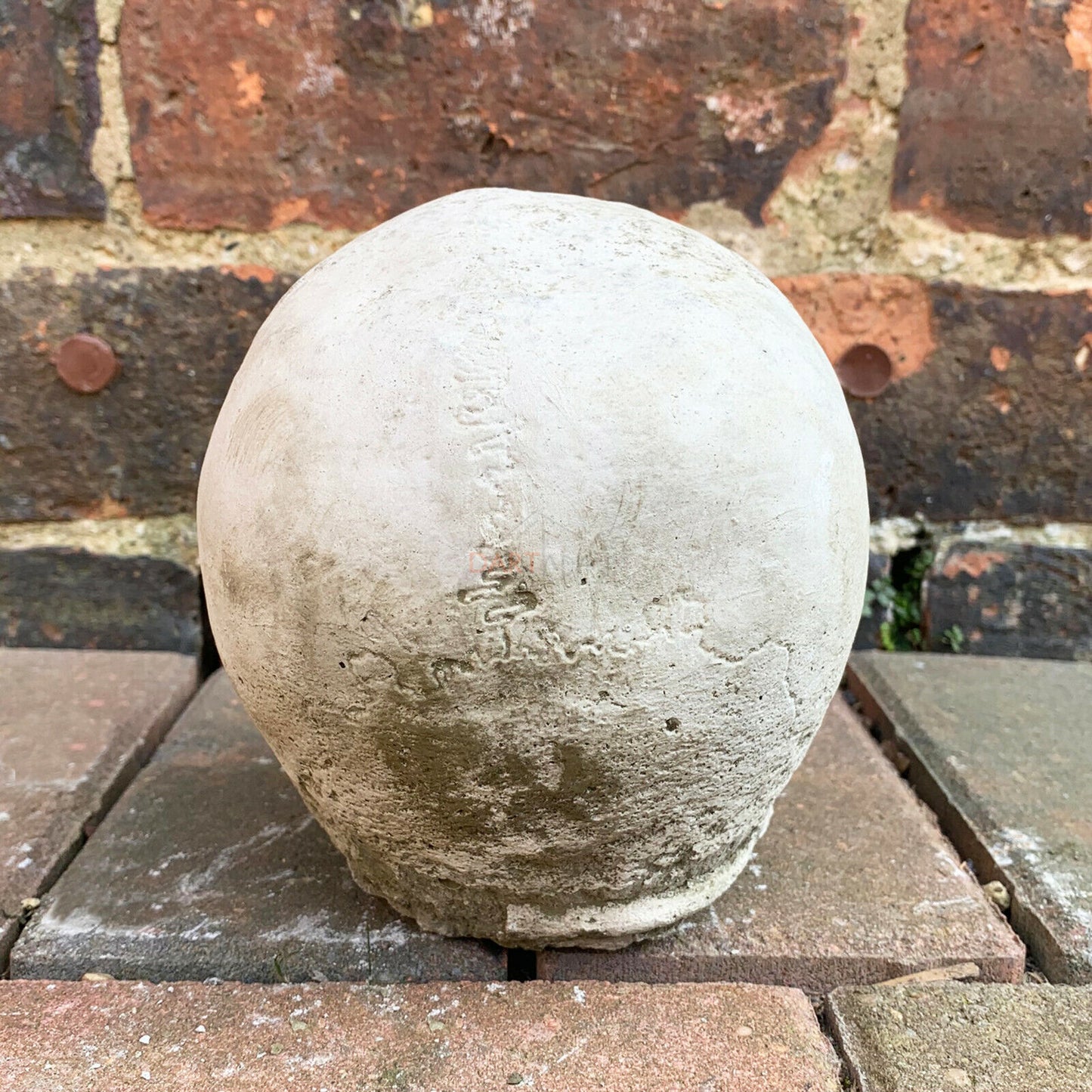 Stone Human Skull Sculpture