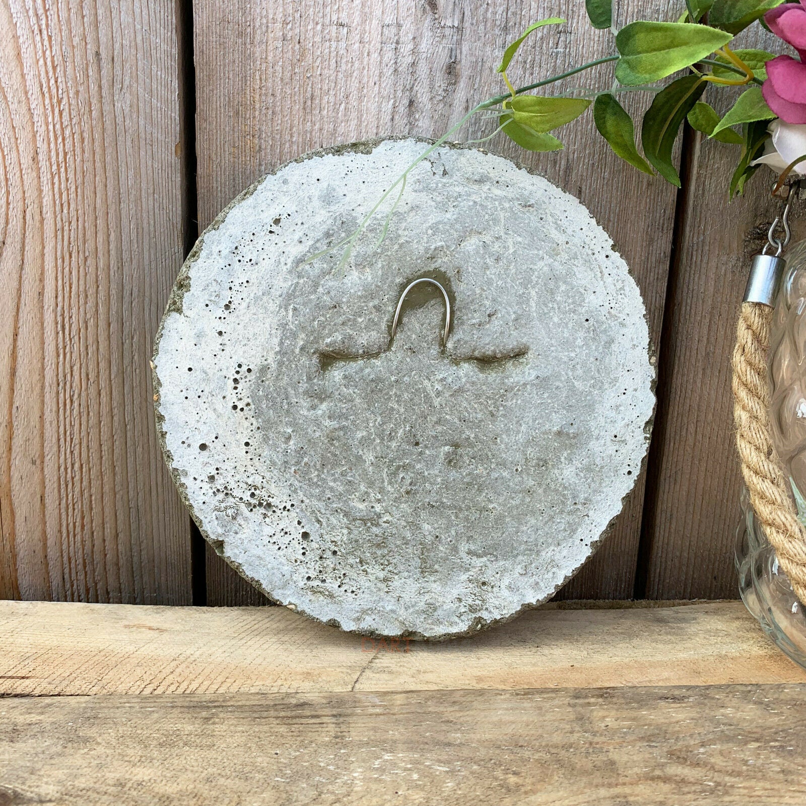 Stone Sun & Moon Garden Wall Plaque