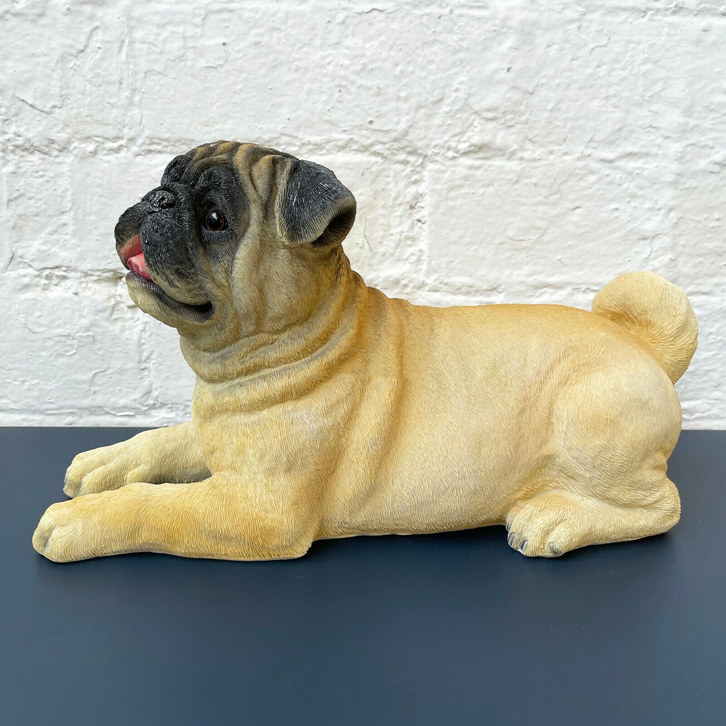 Laying Pug Dog Ornament