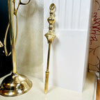5pc Brass Fire Tool English Companion Set 15.5"
