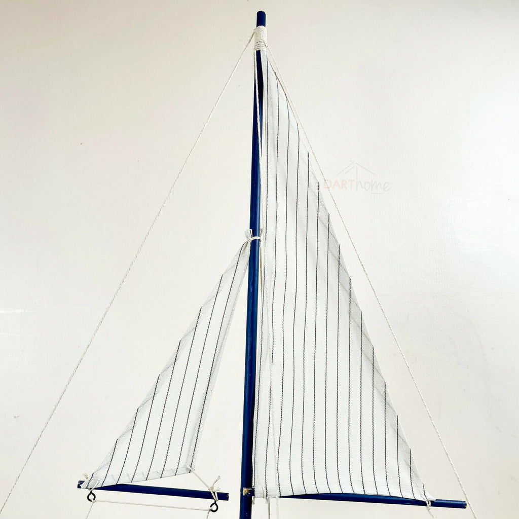 White Sailing Yacht Collectable Model Ornament 66cm
