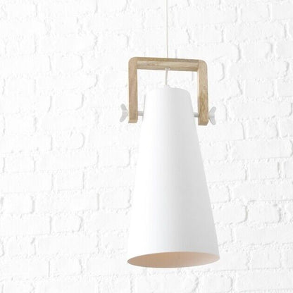 White Cylinder Pendant Ceiling Light Fixture