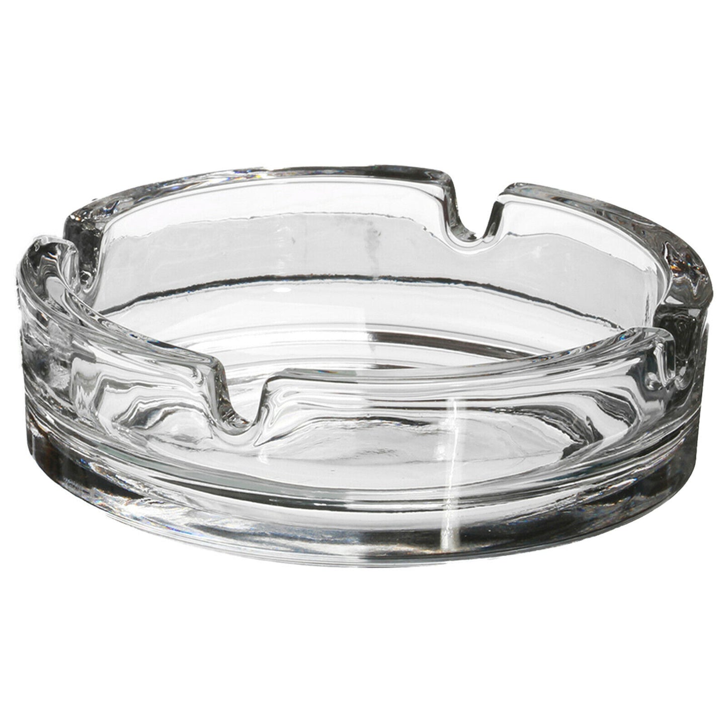 Set Of 2 Stackable Glass Ashtrays