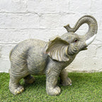 Grey African Elephant Garden Sculpture