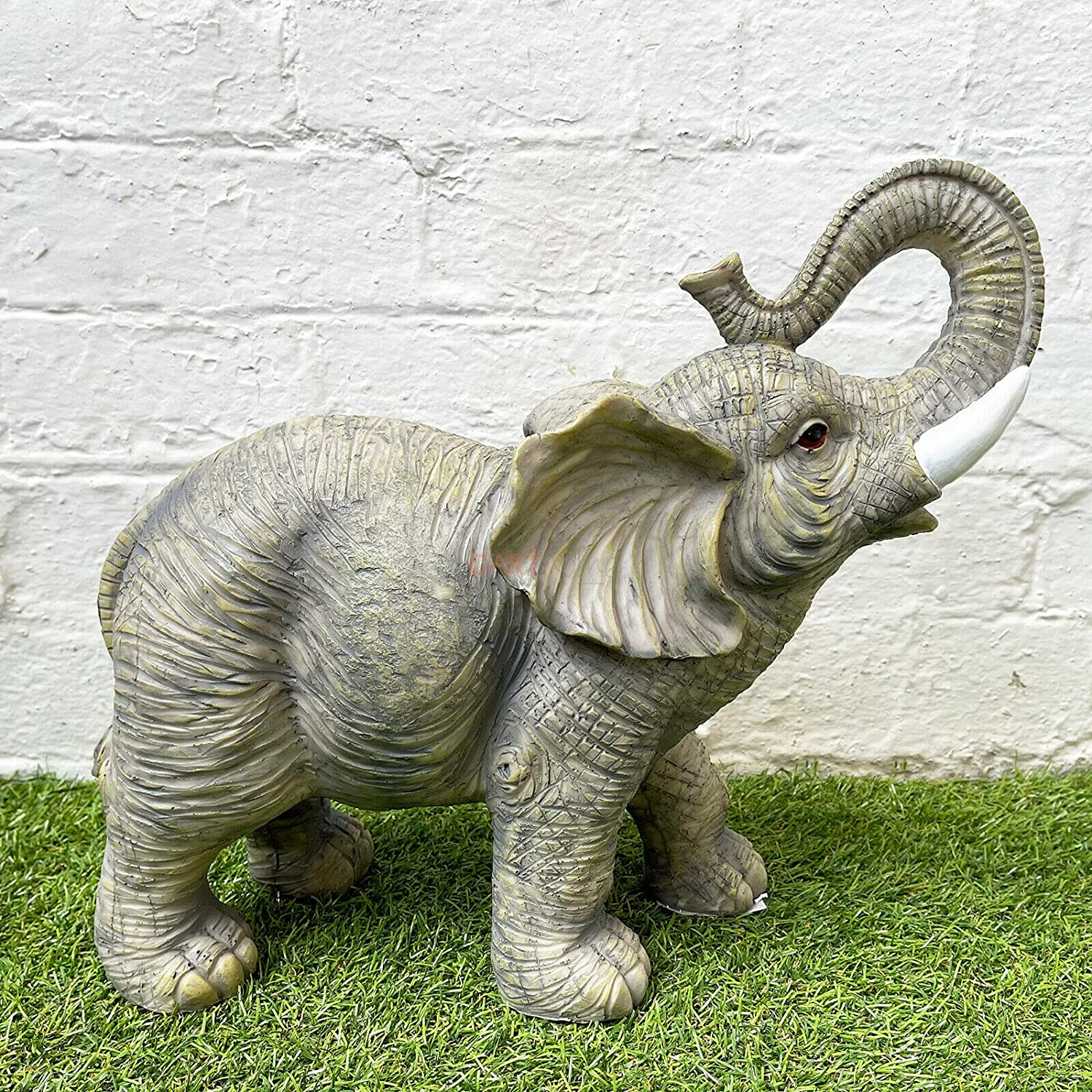 Grey African Elephant Garden Sculpture