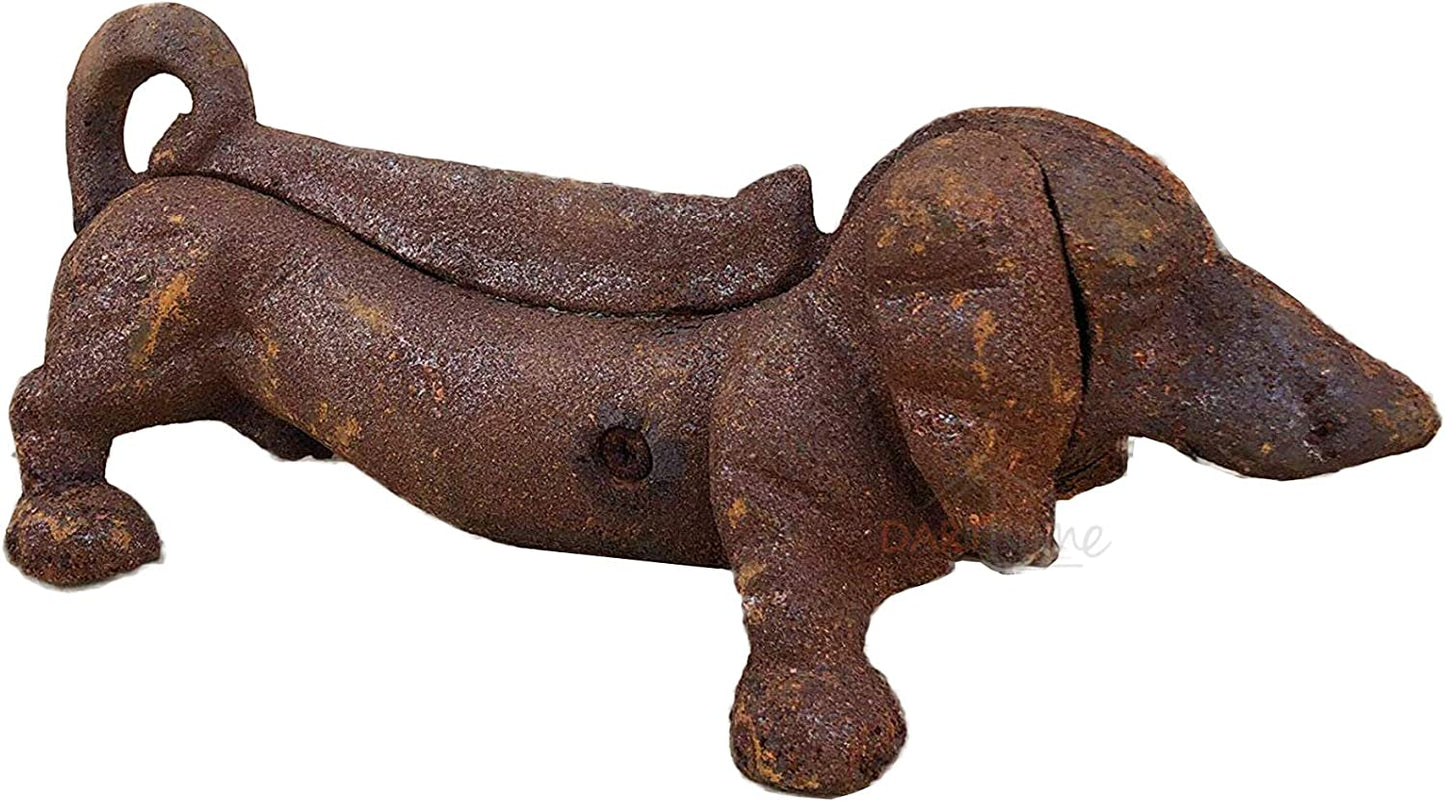 Rusty Daschund Boot Scraper