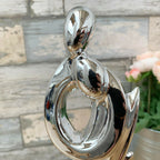 Ceramic Silver Sparkle Couple Figurine