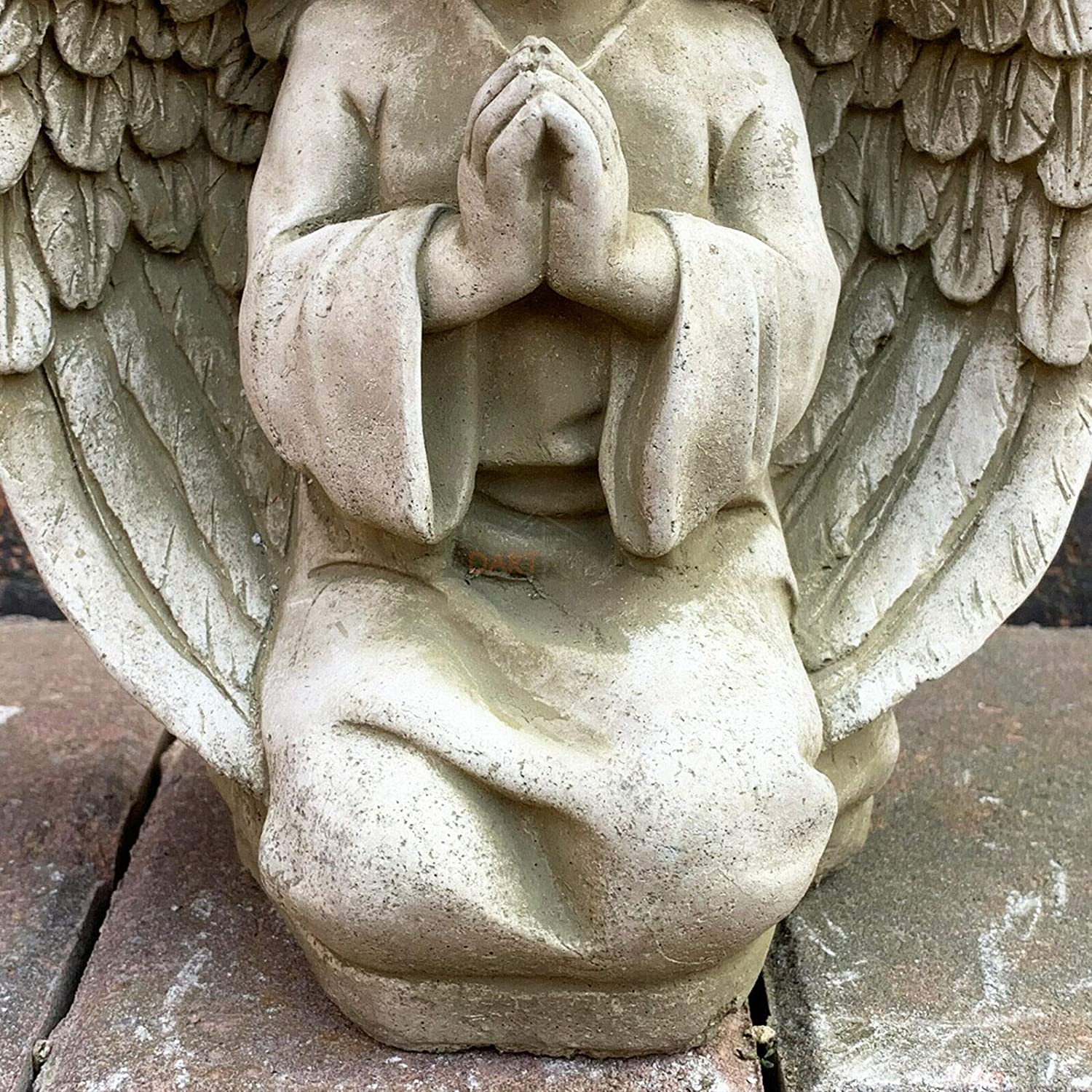 Stone Praying Angel Garden Sculpture