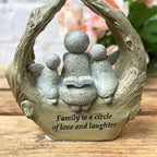 Family Angel Pebble Stone