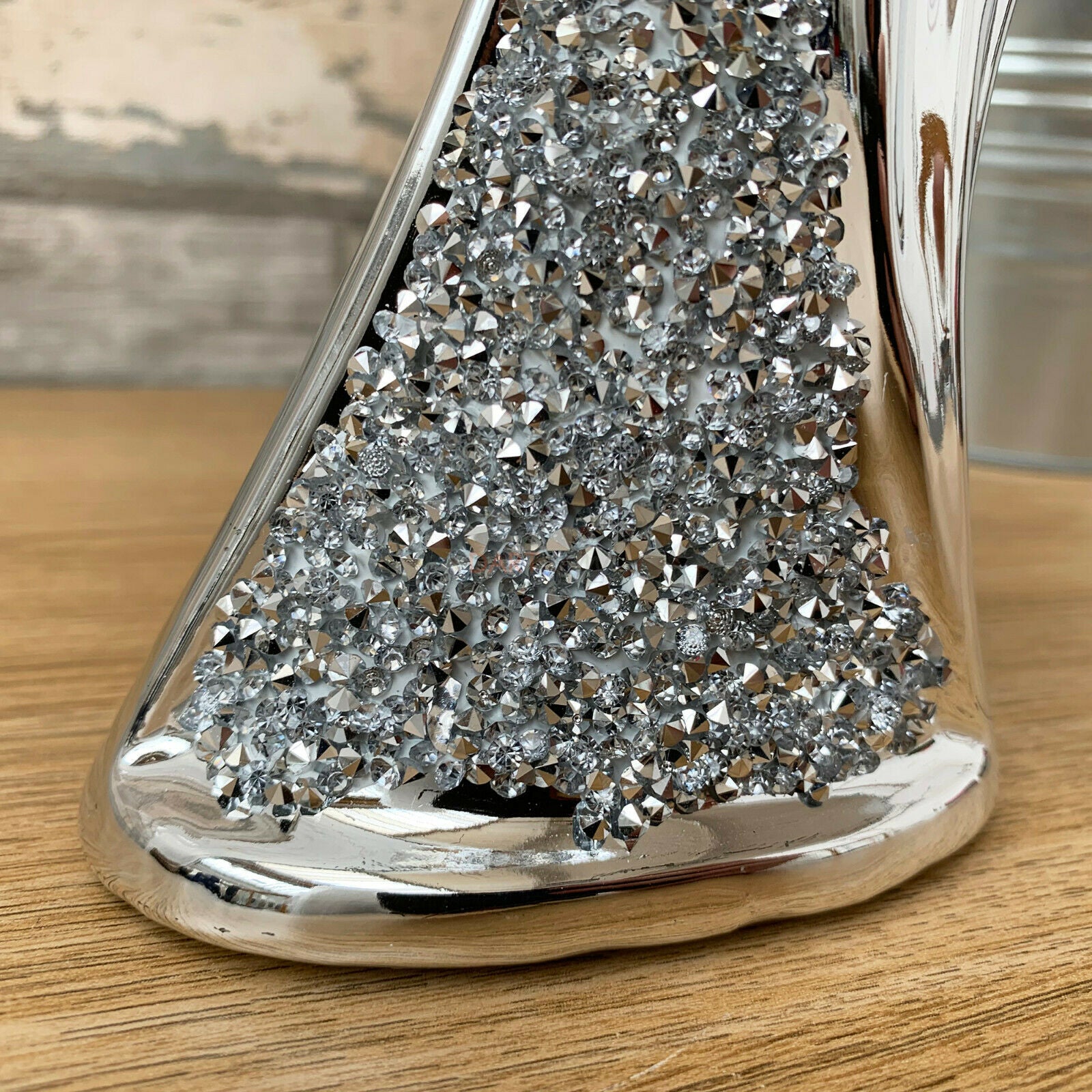 Ceramic Silver Sparkle Couple Figurine