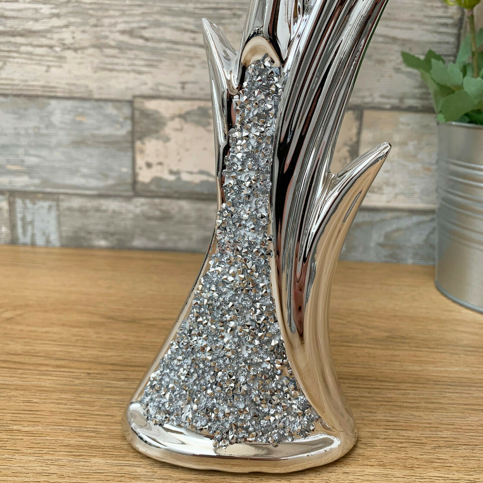 Ceramic Silver Sparkle Couple Figurine
