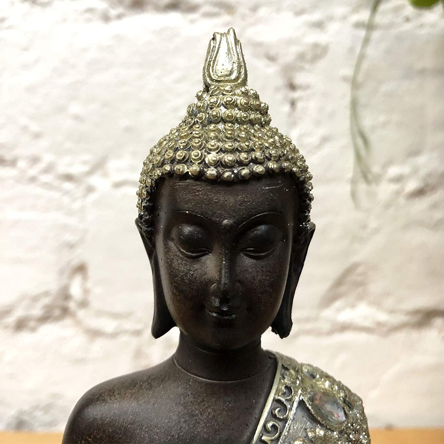 Silver Meditating Buddha Ornament