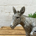 Silver Donkey & Foal Ornament