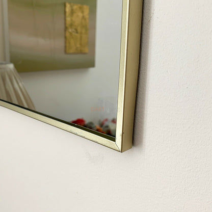 Gold Rope Hanging Square Mirror