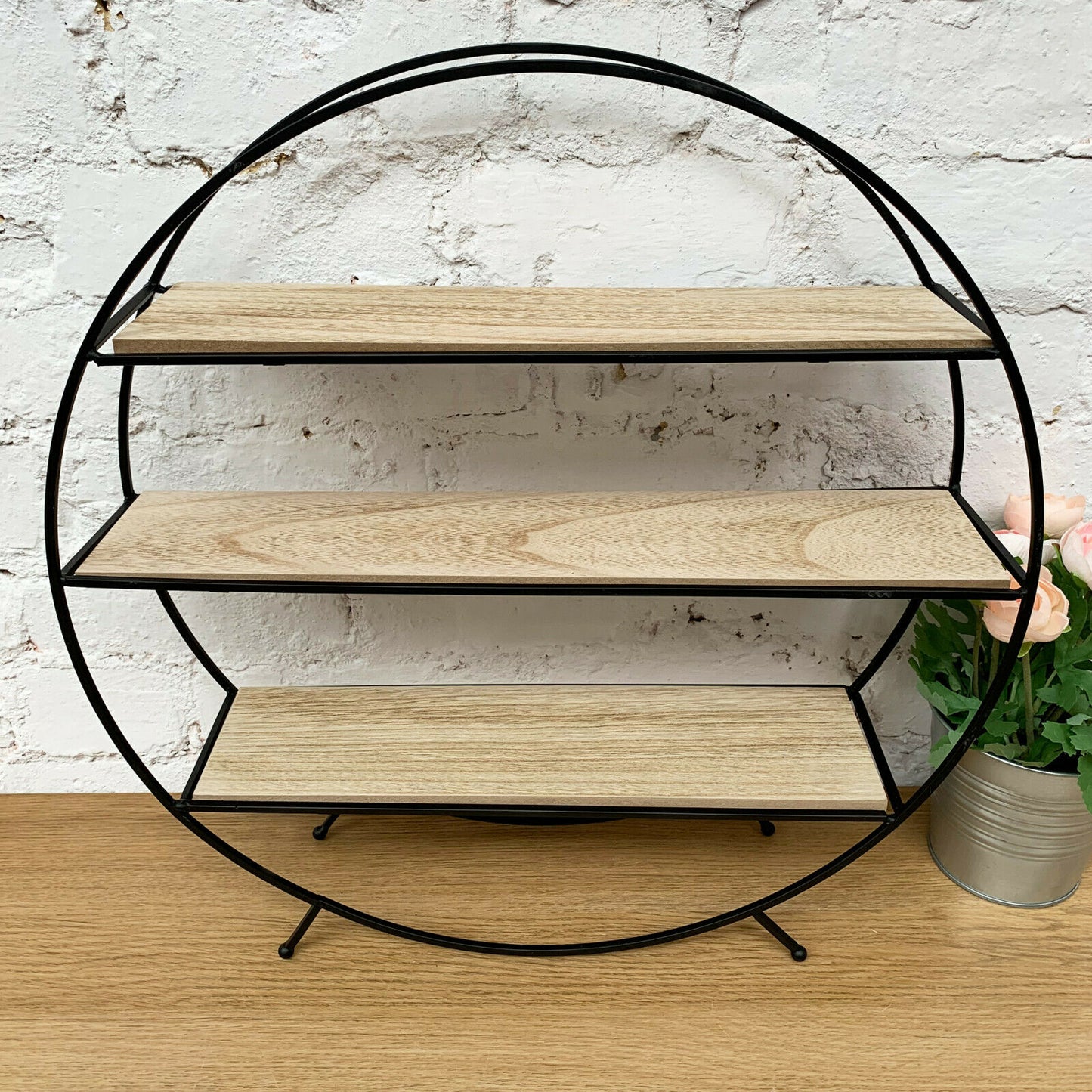 Standing Black Shelf Unit