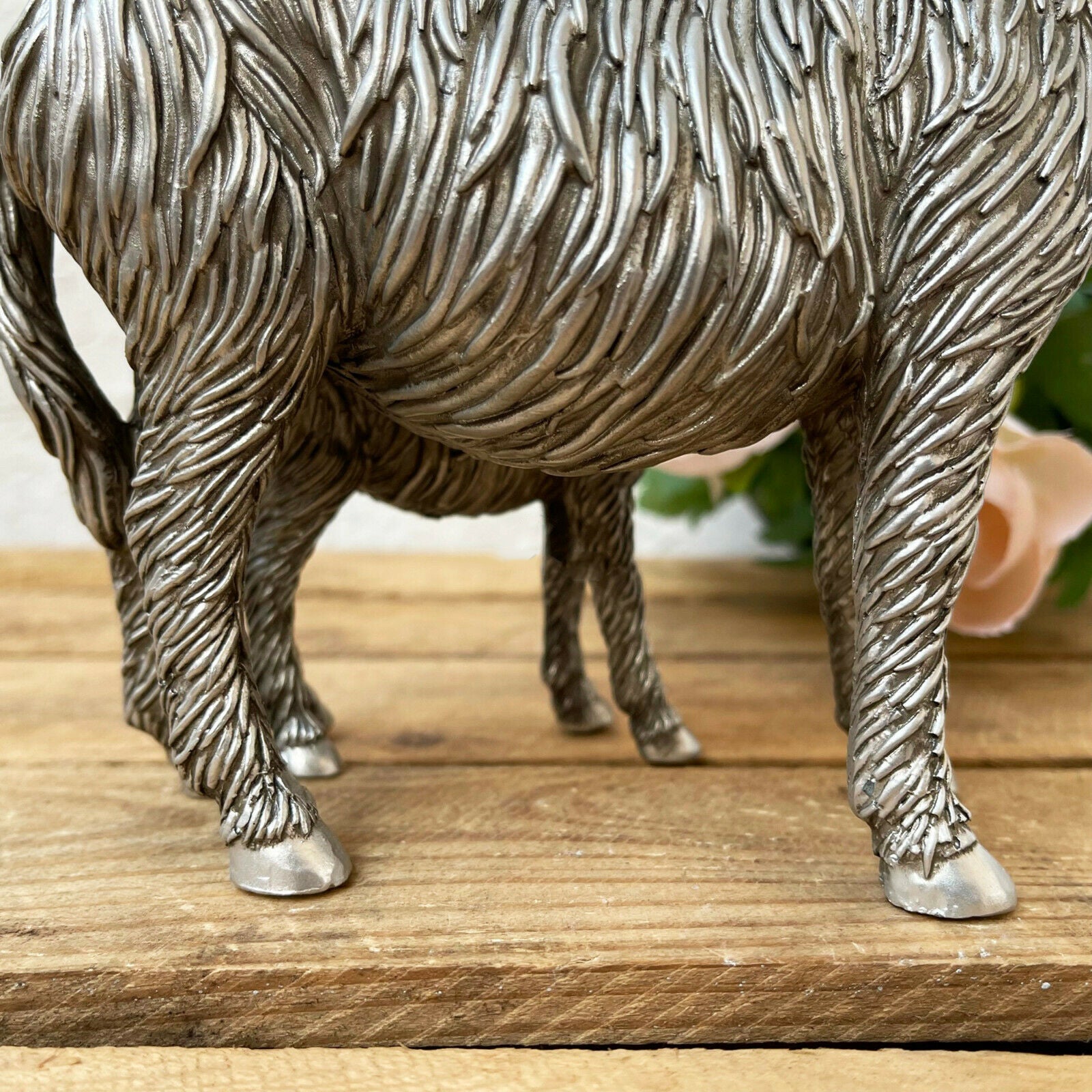 Silver Donkey & Foal Ornament