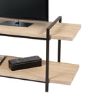 Großer TV-Schrank aus Holz und Metall, 120 x 55 x 43 cm