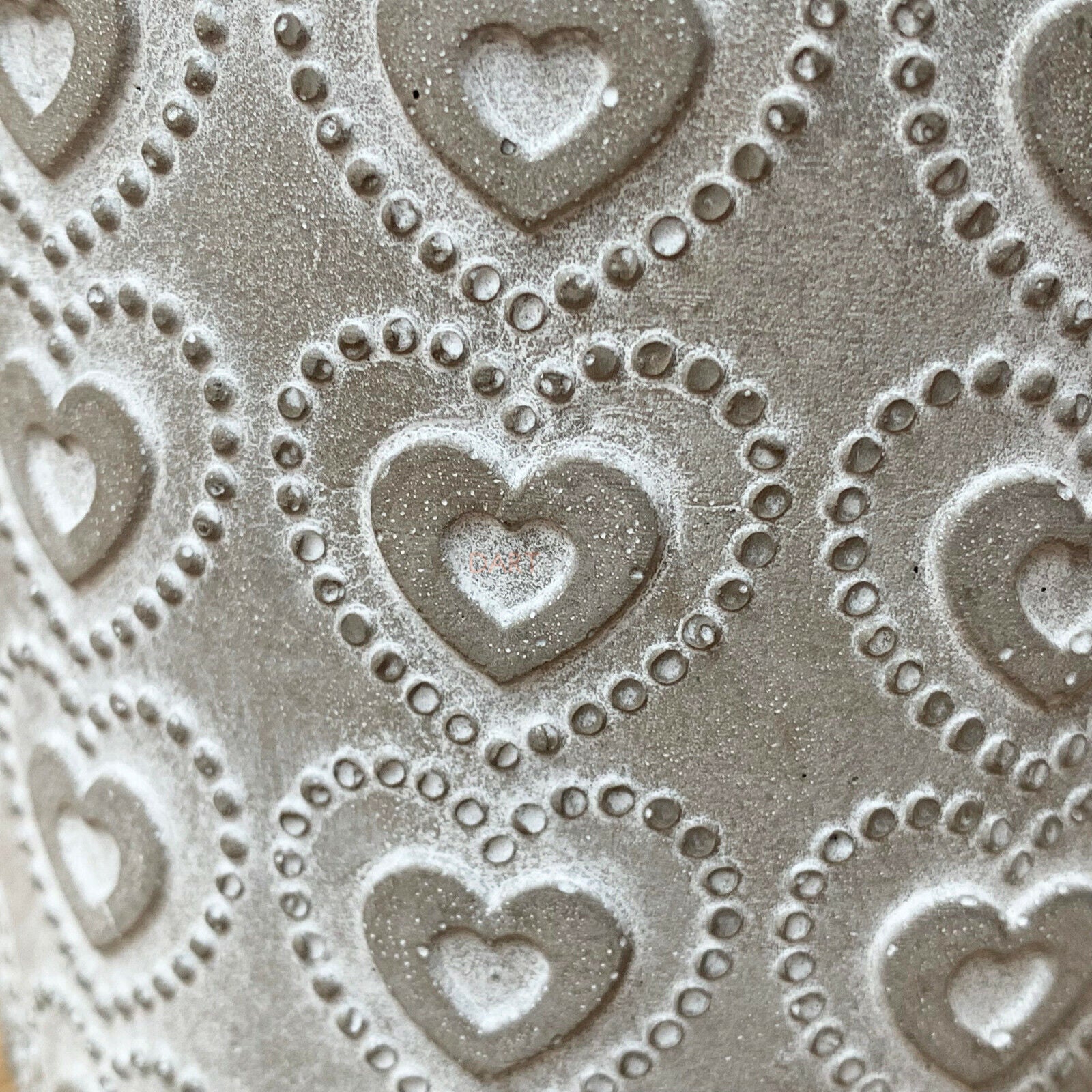 Cement Mini Hearts Plant Pot Cover