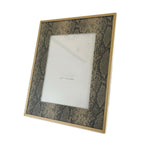 5x7" Faux Gold Snakeskin Photo Frame