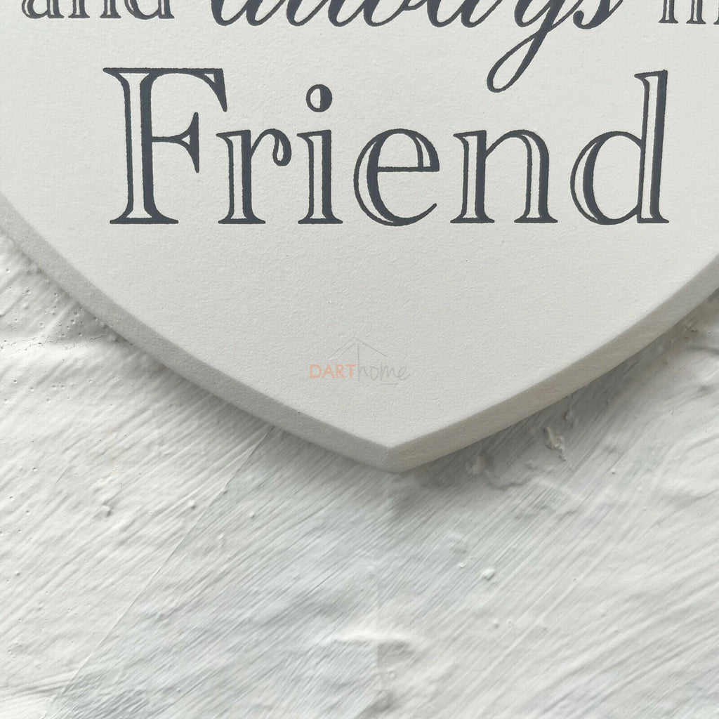 Hängende Plakette „Love Heart Nan &amp; Friend“.