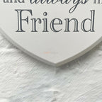 Hängende Plakette „Love Heart Nan &amp; Friend“.