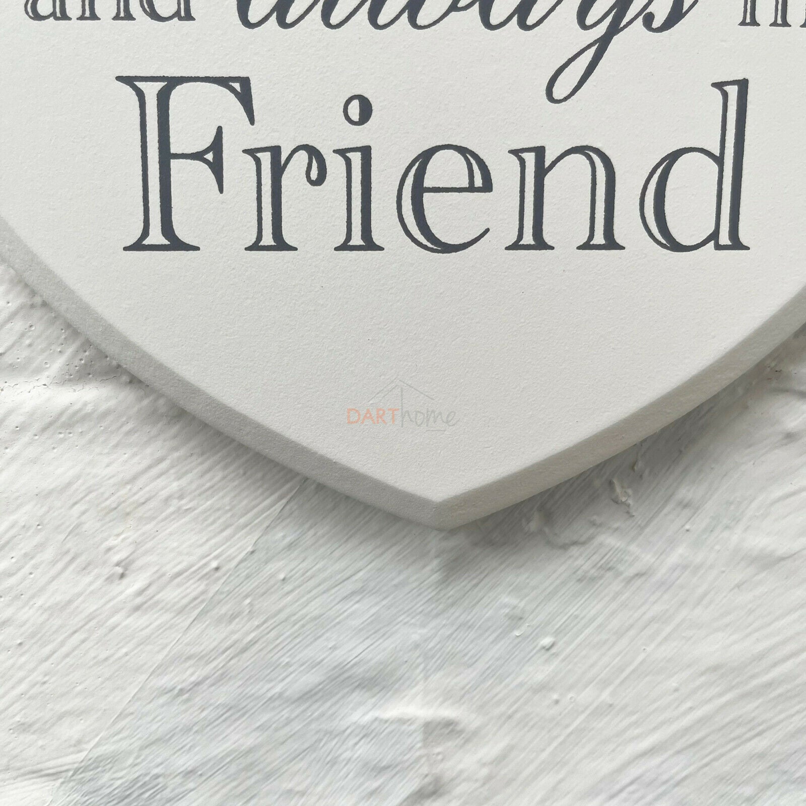 Hängende Plakette „Love Heart Nan &amp; Friend“.