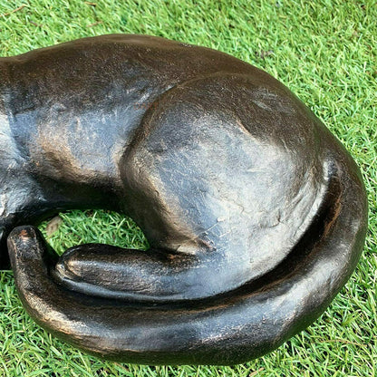 Bronze Resin Cat Garden Ornament Large