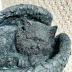 Katzendenkmal aus Kunstharzbronze