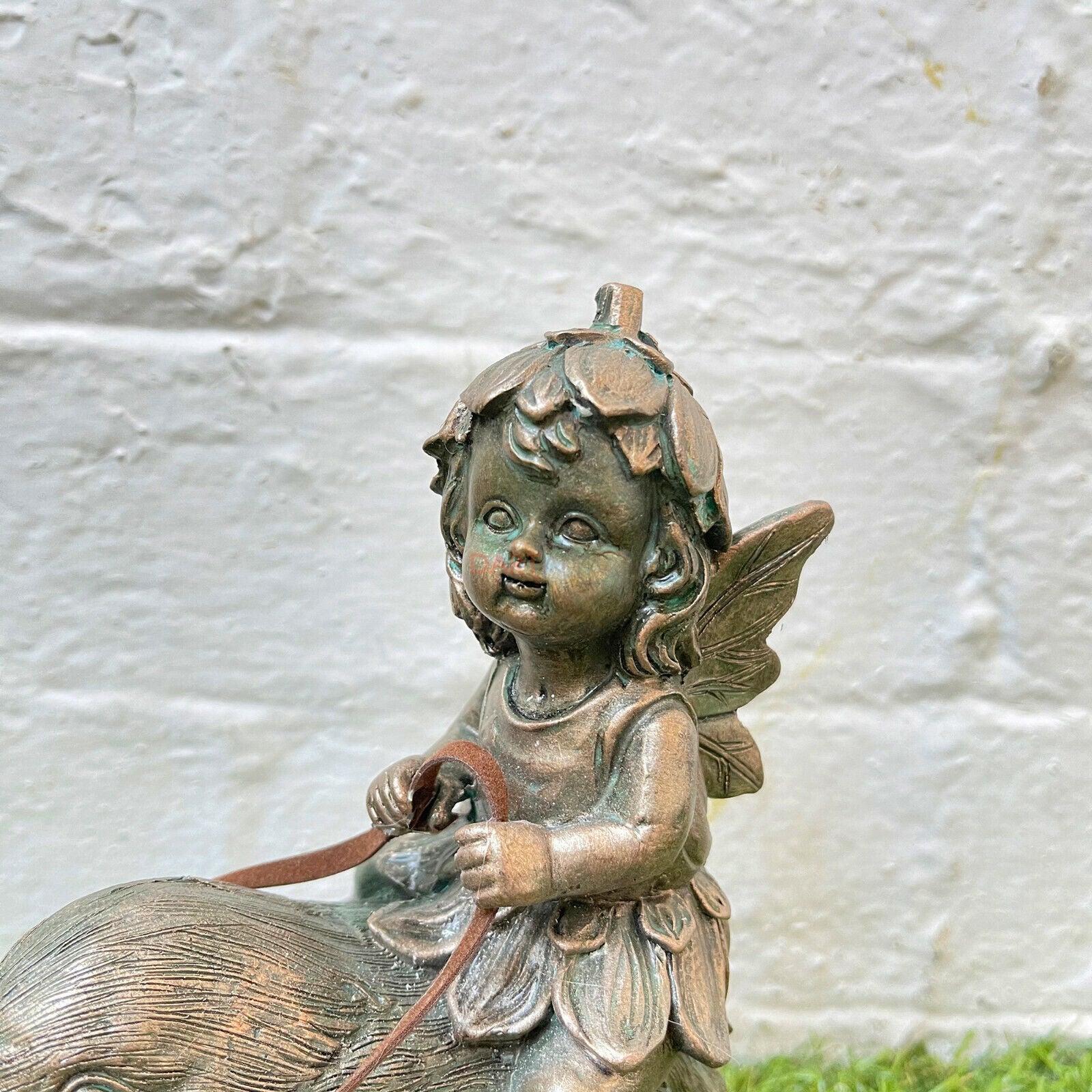 Gold Fairy On Bird Ornament