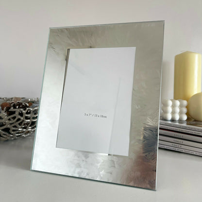 5x7" Ice Effect Glass Photo Frame