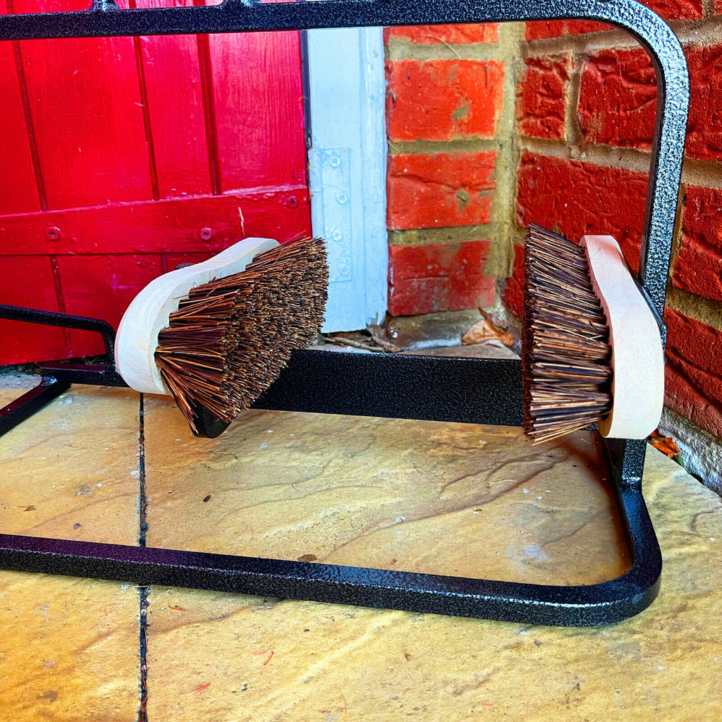 British Steel 2 Pair Boot Jack & Boot Brush