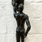 Black Rock Climbing Man Ornament - Single Arm