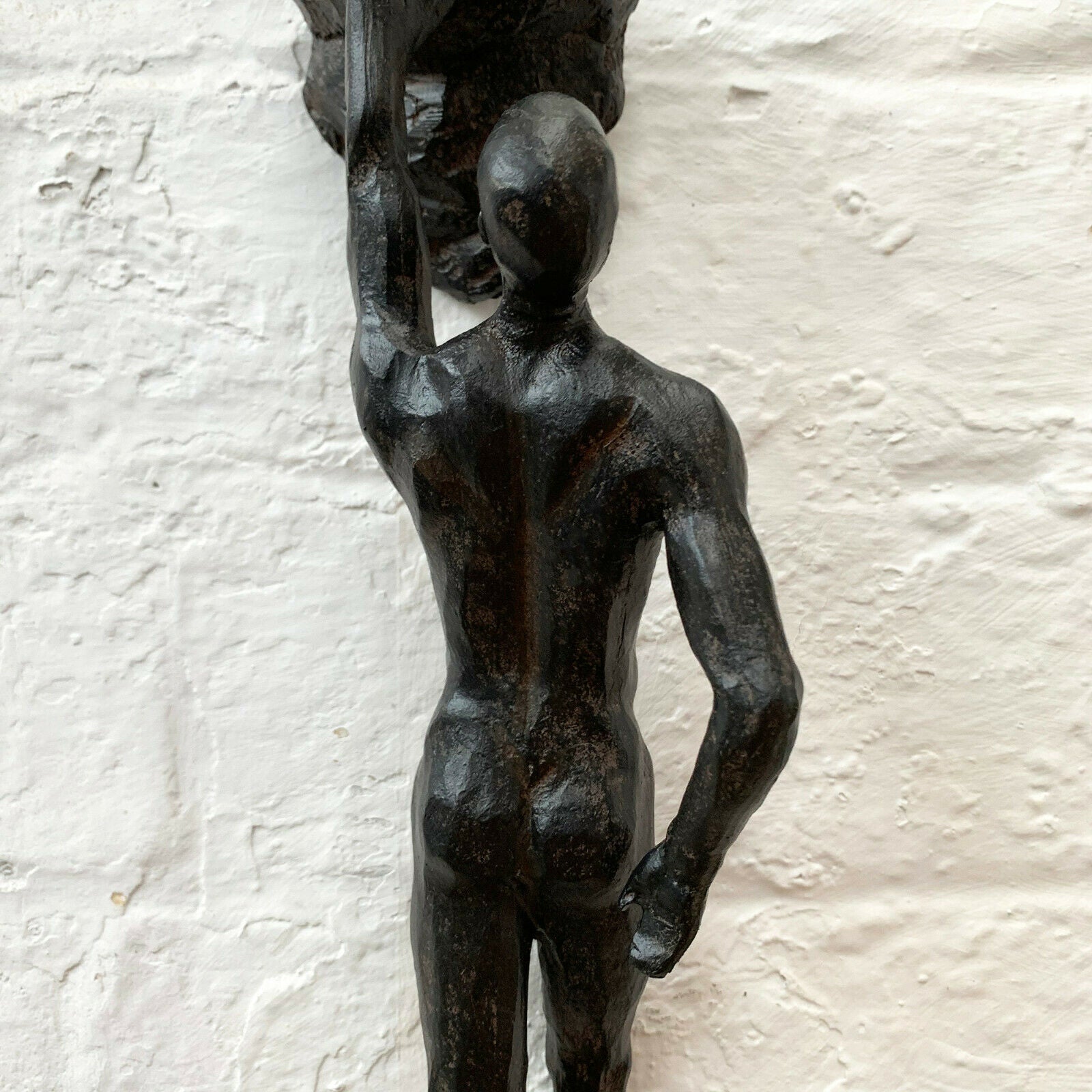 Black Rock Climbing Man Ornament - Single Arm
