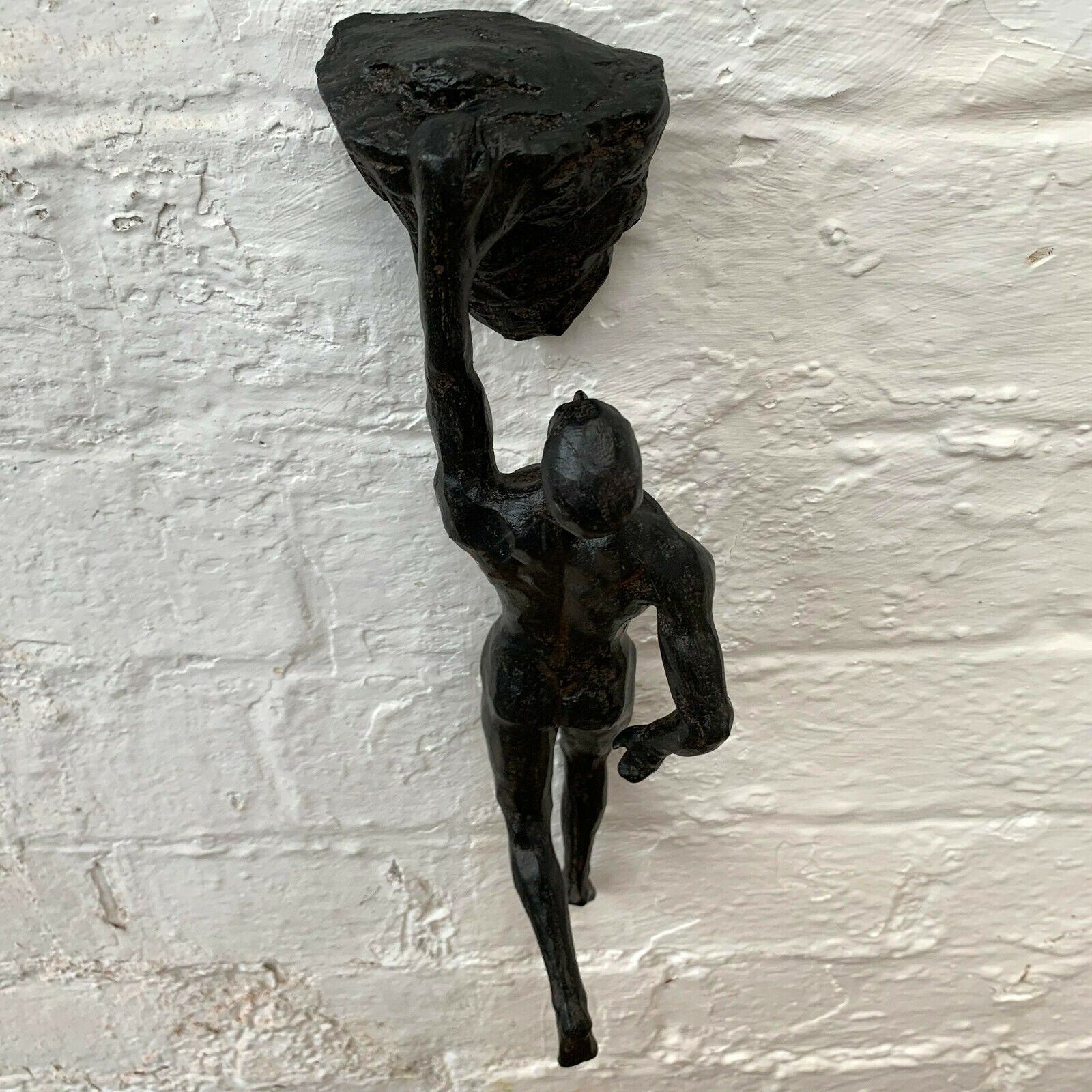 Black Rock Climbing Man Ornament - Single Arm