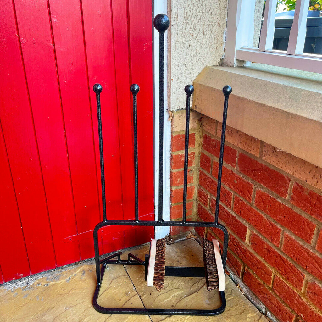 British Steel 2 Pair Boot Jack & Boot Brush