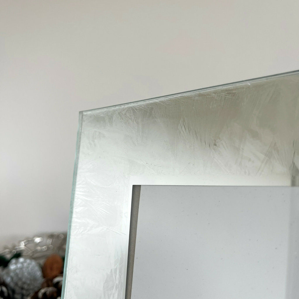 4x6" Ice Effect Glass Photo Frame