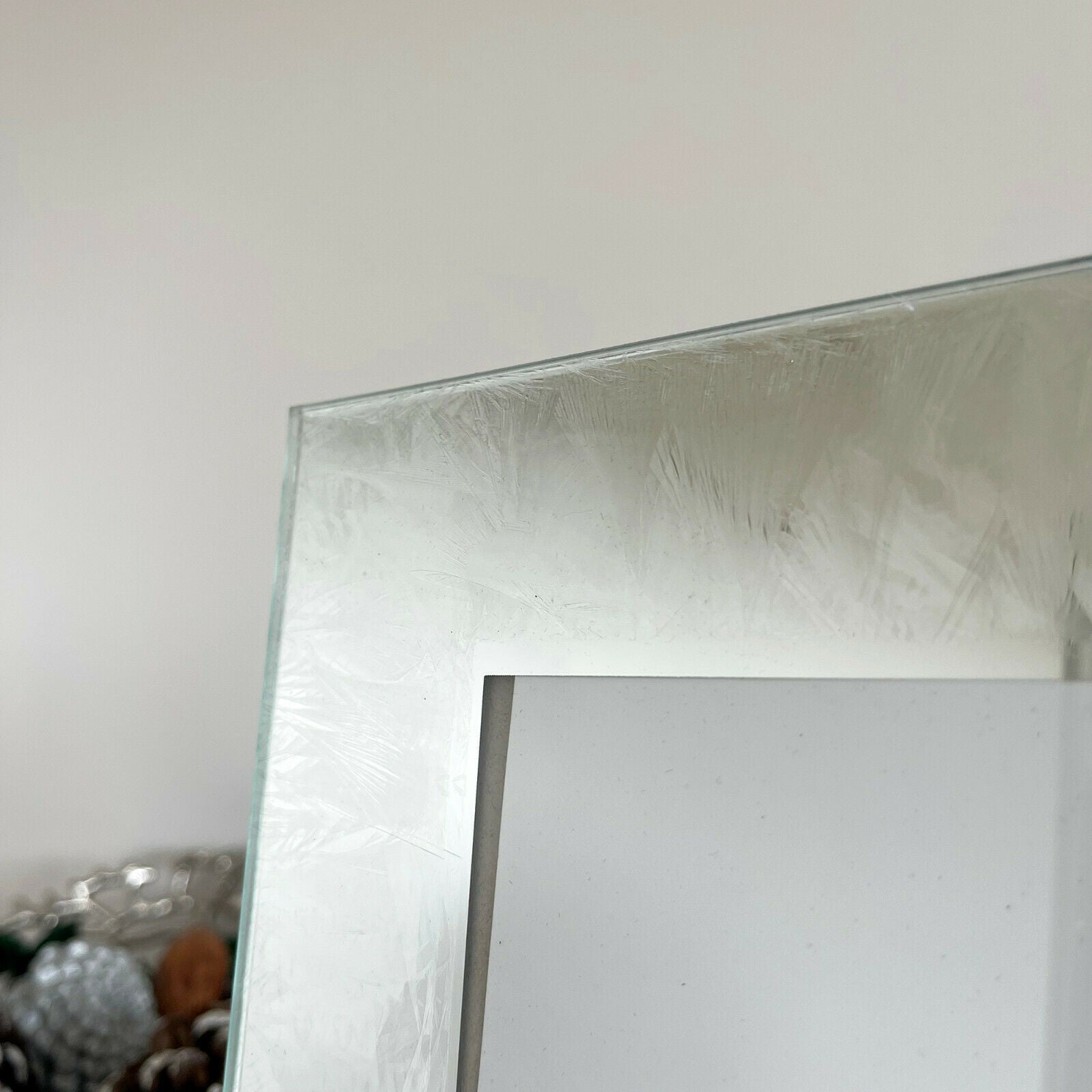 4x6" Ice Effect Glass Photo Frame