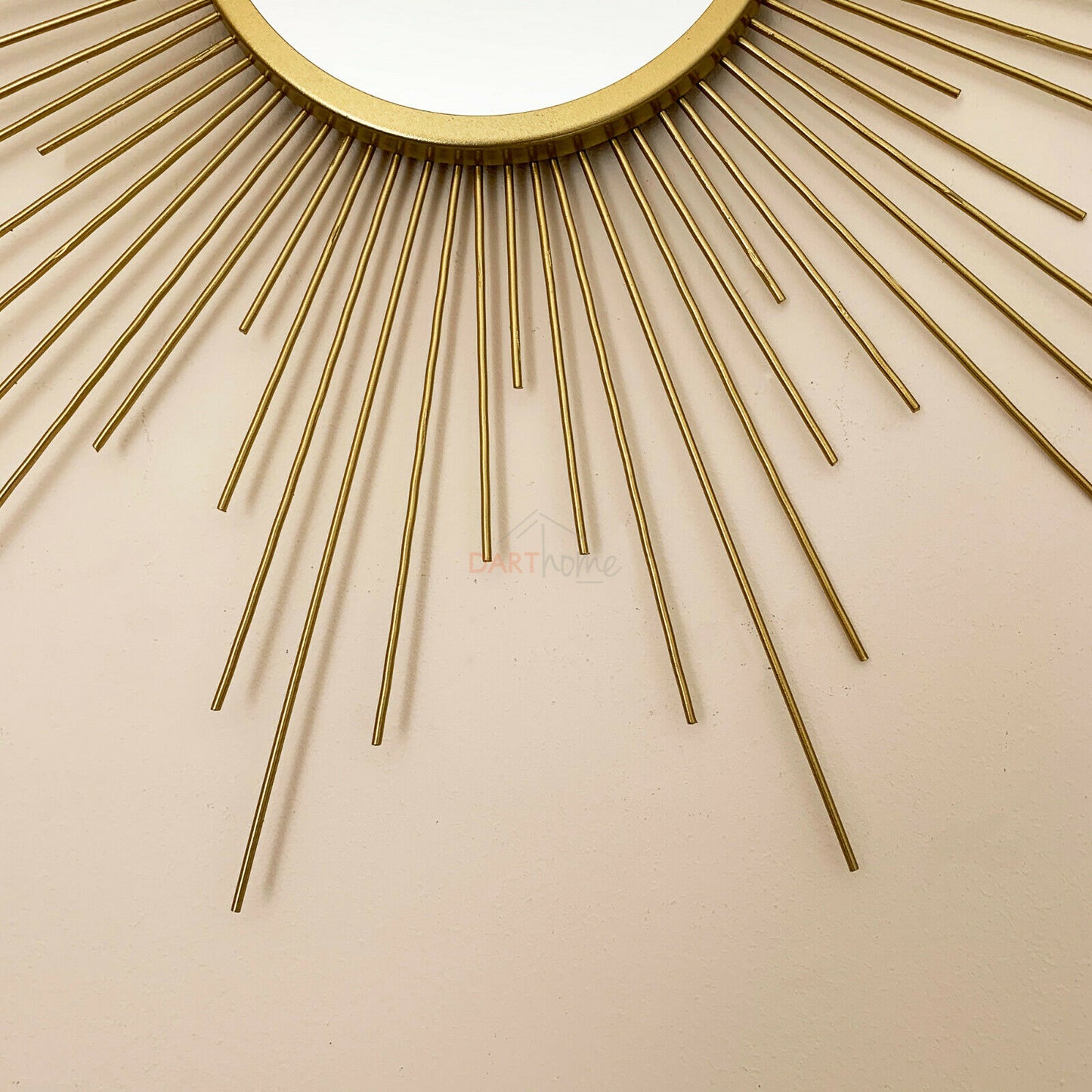 Goldfarbener Sunburst-Spiegel 60 cm