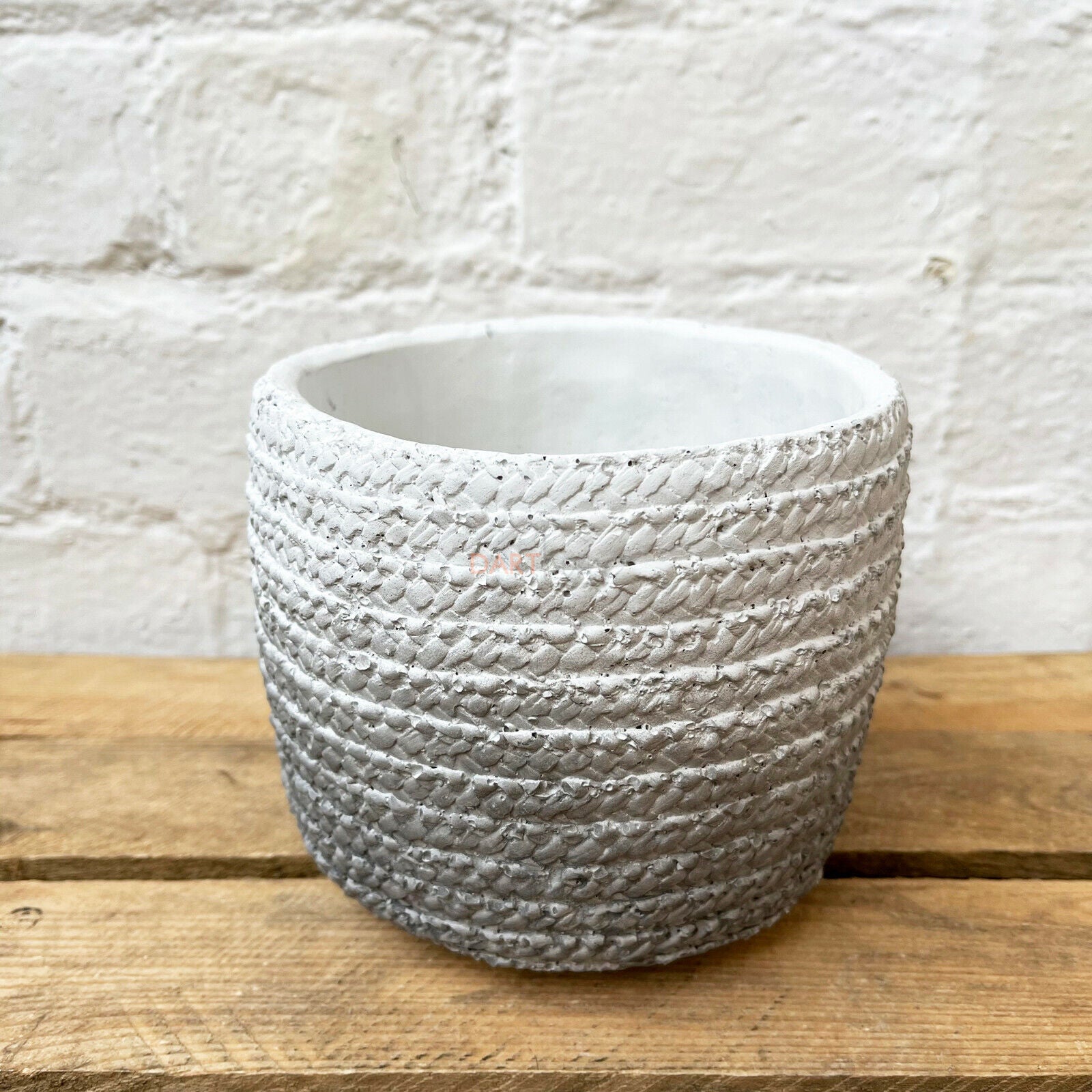 Cement Two Tone Grey Planter