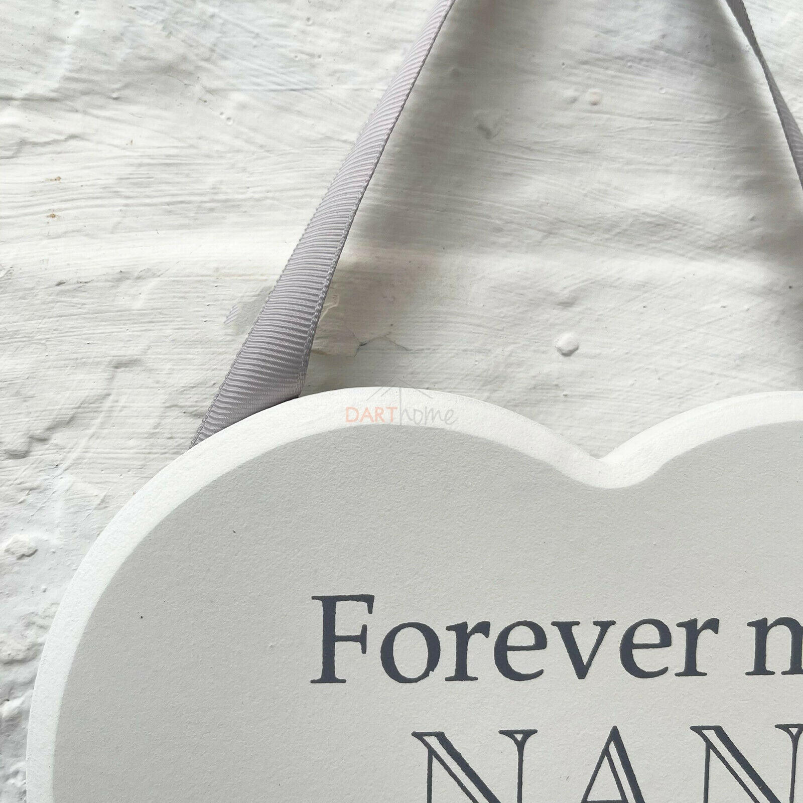 Hängende Plakette „Love Heart Nan &amp; Friend“.