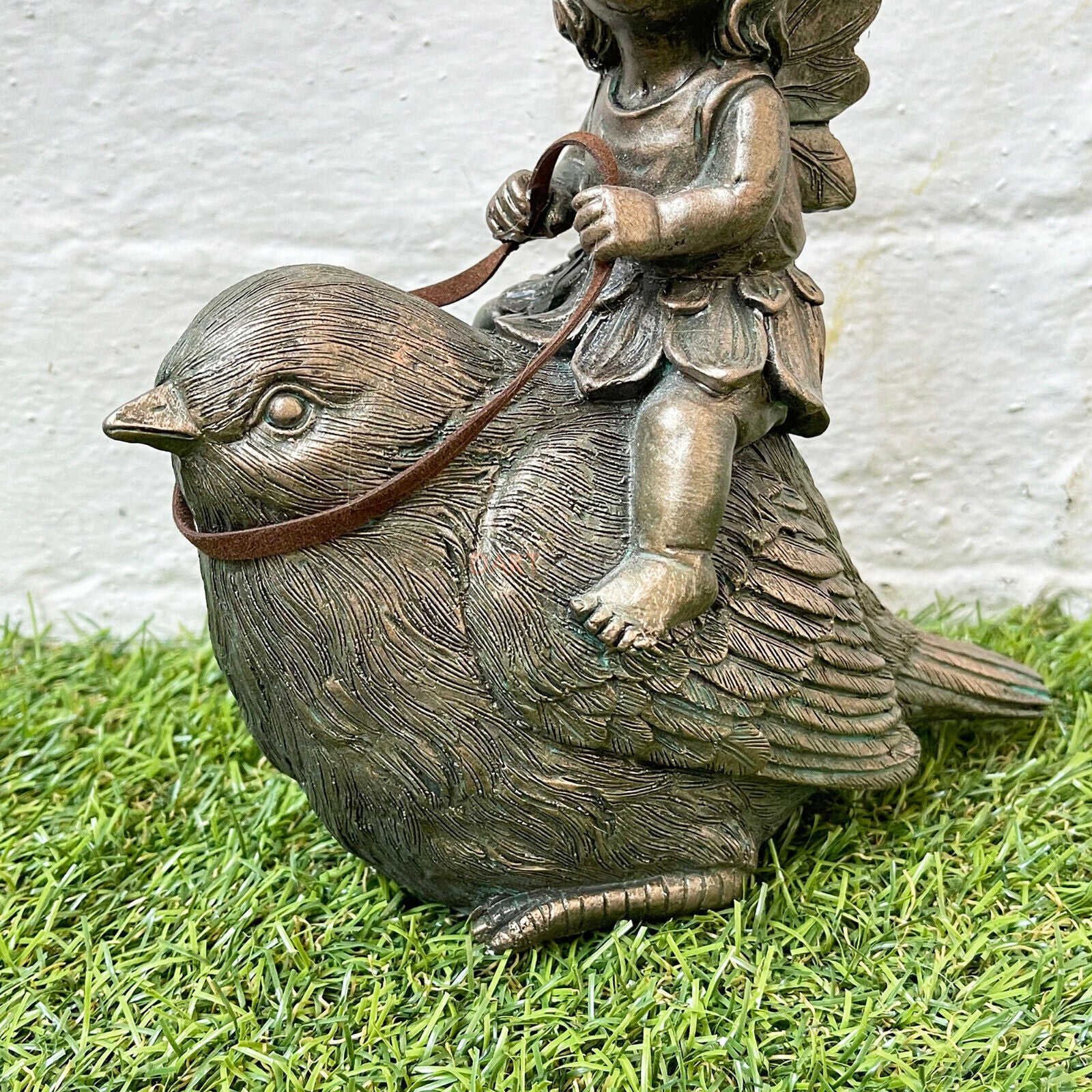 Gold Fairy On Bird Ornament